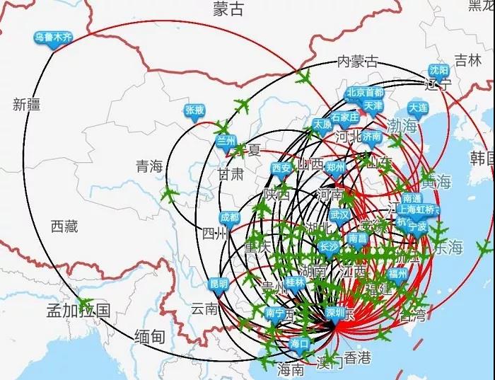 出差航線圖